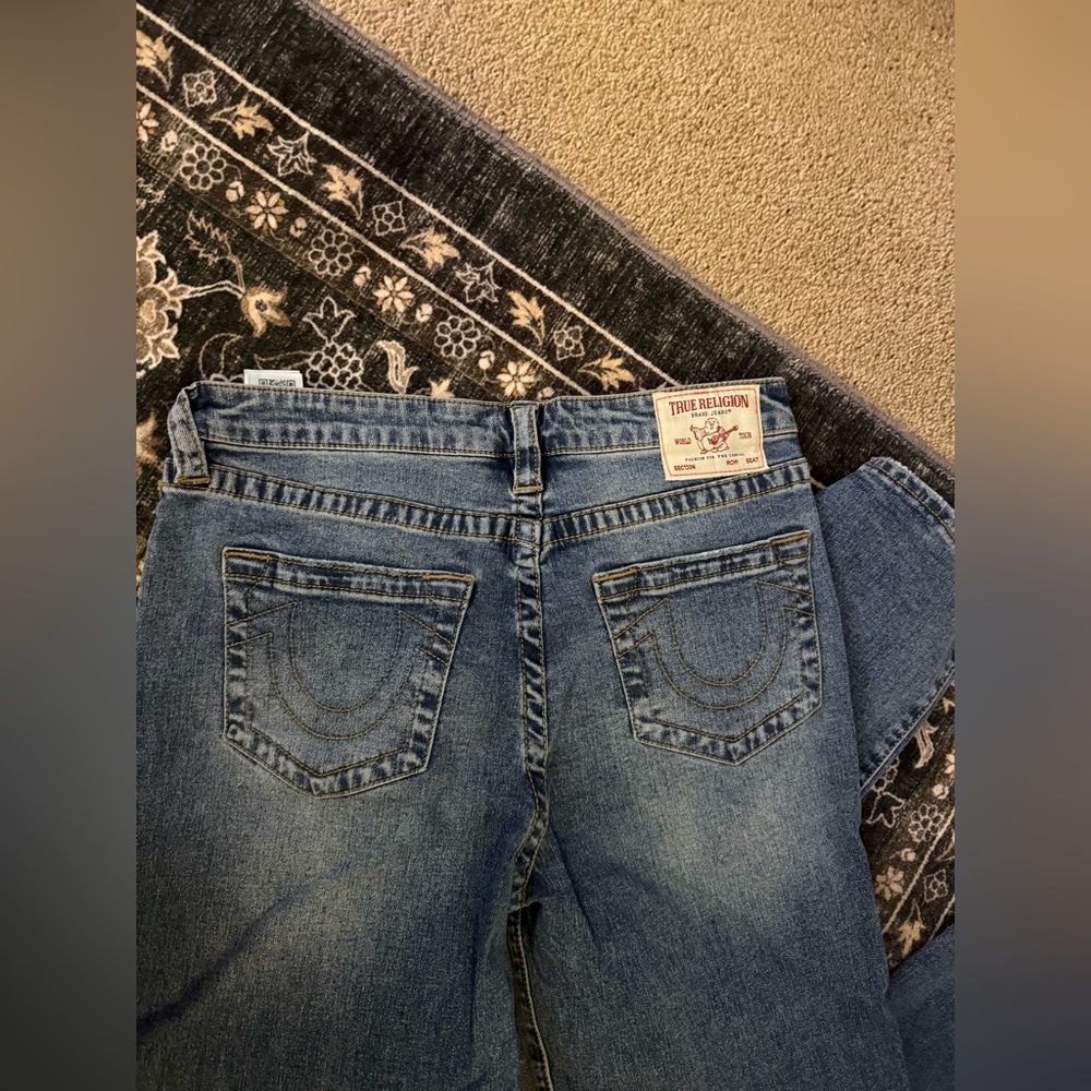 True Religion Women's Denim Wide Leg Jeans